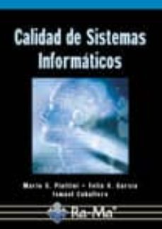 Descargar libro electrónico alemán CALIDAD DE SISTEMAS INFORMATICOS de  9788478977345 RTF PDF FB2 (Spanish Edition)