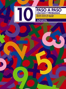 Portada de PASO A PASO 10. CALCULO Y PROBLEMAS: DIVISION