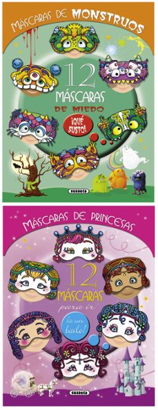 Portada de 12 MASCARAS DE MIEDO / 12 MASCARAS DE PRINCESAS