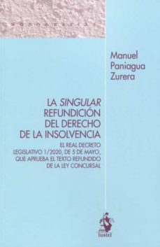 Portada de SINGULAR REFUNDICION DEL DERECHO DE LA INSOLVENCIA.