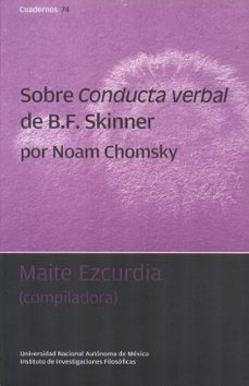 SOBRE CONDUCTA VERBAL DE B.F. SKINNER | NOAM CHOMSKY | Casa Del Libro ...