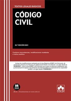 Libros en francés gratis descargar pdf CODIGO CIVIL. TEXTOS LEGALES BASICOS (20ª ED.) (Spanish Edition) de  9788413592855