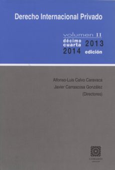 Portada de DERECHO INTERNACIONAL PRIVADO, II  (14ª ED.)