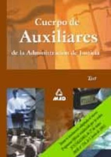 Portada de CUERPO DE AUXILIARES DE LA ADMINISTRACION DE JUSTICIA. TEST
