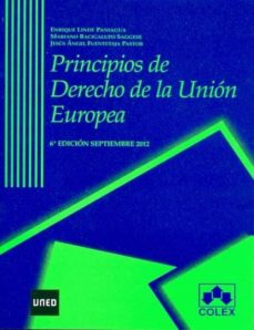 Portada de PRINCIPIOS DE DERECHO DE LA UNION EUROPEA