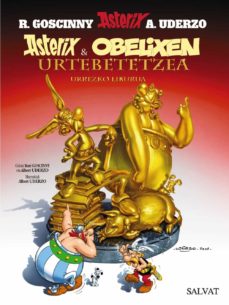 Portada de ASTERIX ETA OBELIXEN URTEBETETZEA: URREZKO LIBURUA