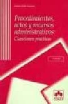 Portada de PROCEDIMIENTOS, ACTOS Y RECURSOS ADMINISTRATIVOS (3ª ED)