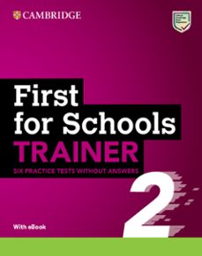 Descargar google books pdf en formato gratuito. FIRST FOR SCHOOLS TRAINER 2 SIX PRACTICE TESTS WITHOUT ANSWERS WITH AUDIO DOWNLOAD WITH
         (edición en inglés) de  9781009212175