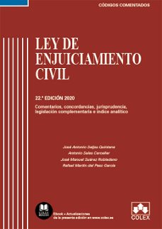 Portada de LEY DE ENJUICIAMIENTO CIVIL: COMENTARIOS, CONCORDANCIAS, JURISPRUDENCIA, LEGISLACION COMPLEMENTARIA E INDICE ANALITICO