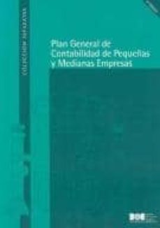 Portada de PLAN GENERAL DE CONTABILIDAD DE PEQUEÑAS Y MEDIANAS EMPRESAS