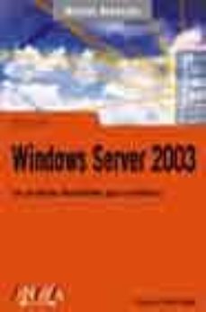 Portada de WINDOWS SERVER 2003 (MANUAL AVANZADO)