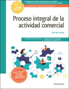 Muestra gratuita de descarga de libros electrónicos PROCESO INTEGRAL DE LA ACTIVIDAD COMERCIAL 3.ª EDICIÓN 2021 de JOSE REY POMBO  (Spanish Edition) 9788413661285