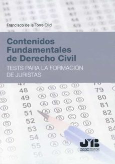Portada de CONTENIDOS FUNDAMENTALES DE DERECHO CIVIL.TEST PARA LA FORMACION DE JURISTAS