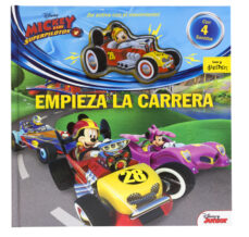 Portada de MICKEY Y LOS SUPERPILOTOS: EMPIEZA LA CARRERA: CUENTO CON COCHE CON EFECTOS DE SONIDO