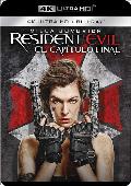 resident evil: el capitulo final - 4k uhd + blu ray --8414533104982 resident evil: el capitulo final - 4k uhd + blu ray --8414533104982